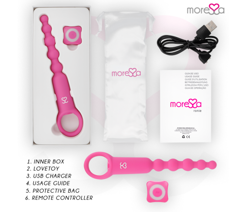 MORESSA - RONIE REMOTE CONTROL ANAL PLEASURE PINK