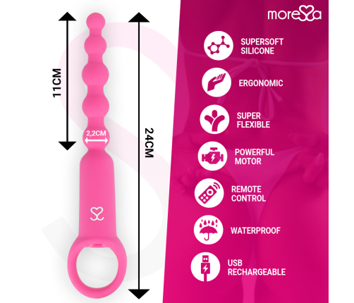 MORESSA - RONIE REMOTE CONTROL ANAL PLEASURE PINK
