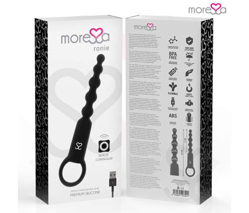 MORESSA - RONIE REMOTE CONTROL BLACK ANAL PLEASURE
