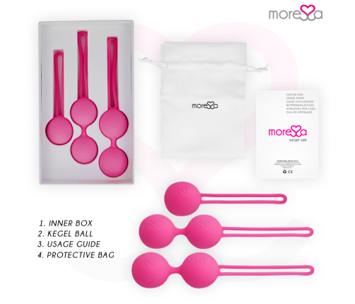 MORESSA - OSIAN SET PREMIUM SILICONE PINK (Osian One - 51 g | Osian Two - 101 g | Osian Three 85 g)