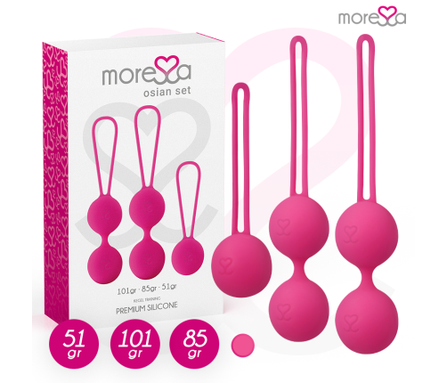 MORESSA - OSIAN SET PREMIUM SILICONE PINK (Osian One - 51 g | Osian Two - 101 g | Osian Three 85 g)