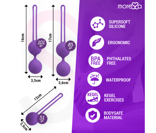 MORESSA - OSIAN SET PREMIUM LILAC SILICONE