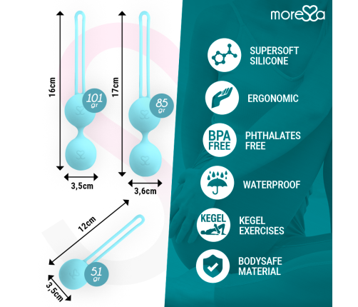 MORESSA - OSIAN SET PREMIUM TURQUOISE SILICONE