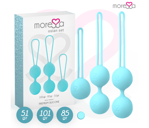 MORESSA - OSIAN SET PREMIUM TURQUOISE SILICONE