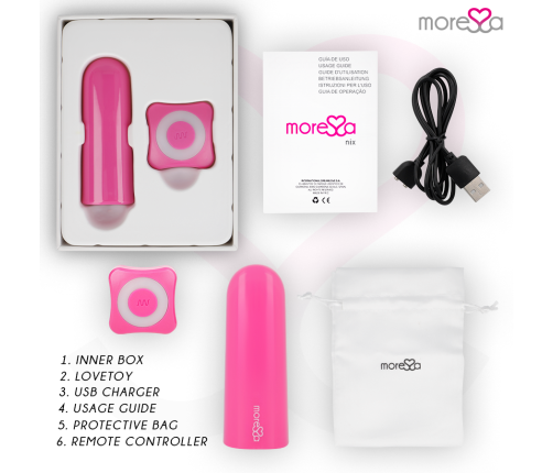 MORESSA - NIX VIBRATOR REMOTE CONTROL PINK