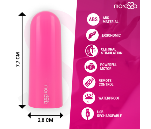 MORESSA - NIX VIBRATOR REMOTE CONTROL PINK