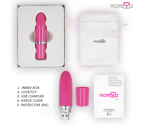 MORESSA - IVY VIBRATOR STIMULATOR TRAVEL PINK
