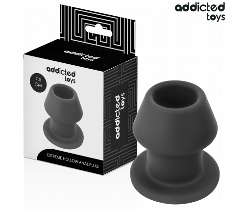 ADDICTED TOYS - EXTREME HOLLOW ANAL PLUG SILICONE SIZE S 7.5 CM