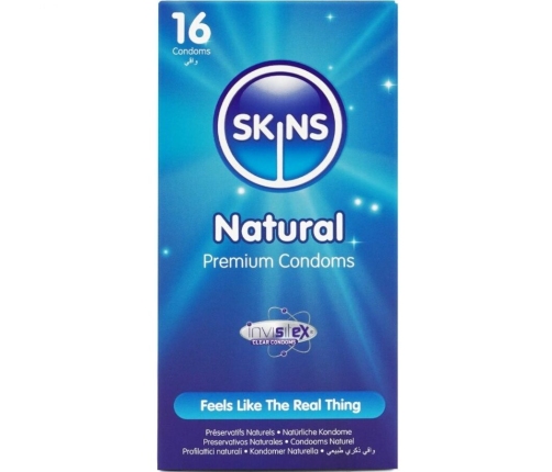 SKINS - NATURAL PREMIUM CONDOMS PACK 16