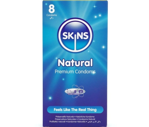 SKINS - NATURAL PREMIUM CONDOMS PACK 8