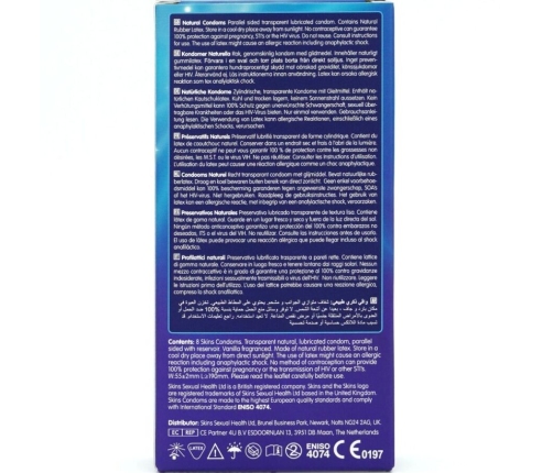 SKINS - NATURAL PREMIUM CONDOMS PACK 8