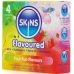 SKINS - MULTI FLAVORS PREMIUM CONDOMS PACK 4