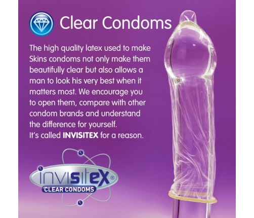 SKINS - EXTRA LARGE PREMIUM CONDOMS PACK 4