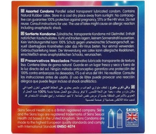SKINS - ASSORTED PREMIUM CONDOMS PACK 4