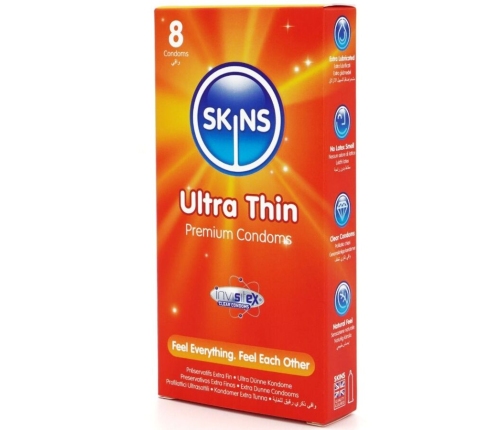 SKINS - ULTRA THIN PREMIUM CONDOMS PACK 8