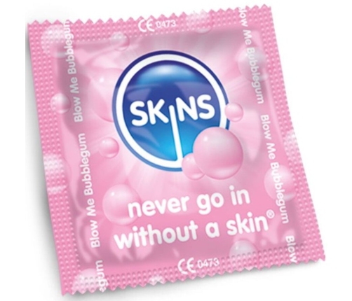SKINS - BUBBLEGUM PREMIUM CONDOMS PACK 4
