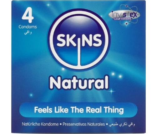 SKINS - NATURAL PREMIUM CONDOMS PACK 4