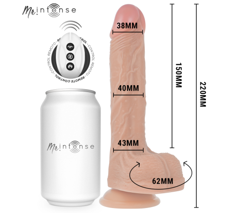 MR INTENSE - BALDWIN REALISTIC PENIS REMOTE CONTROL 22 CM -O- 4 CM