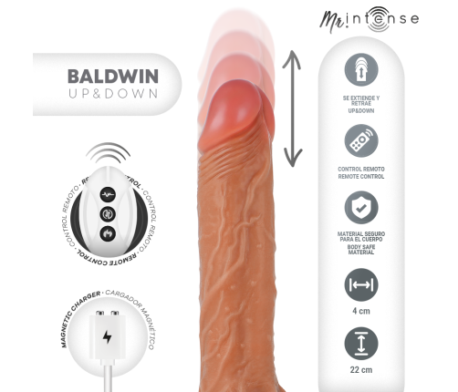 MR INTENSE - BALDWIN REALISTIC PENIS REMOTE CONTROL 22 CM -O- 4 CM