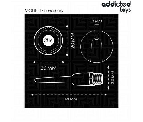 ADDICTED TOYS - ANAL CLEANER WITH UNIVERSAL ADAPTER MODEL 1