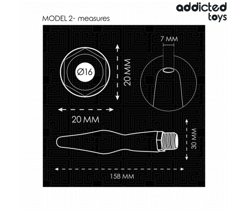 ADDICTED TOYS - ANAL CLEANER WITH UNIVERSAL ADAPTER MODEL 2