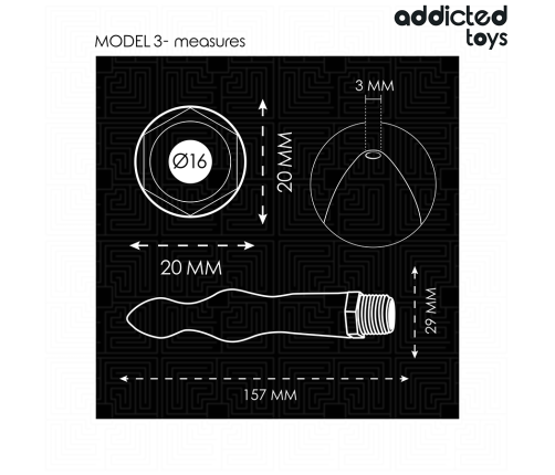 ADDICTED TOYS - ANAL CLEANER WITH UNIVERSAL ADAPTER MODEL 3