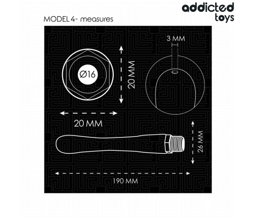 ADDICTED TOYS - ANAL CLEANER WITH UNIVERSAL ADAPTER MODEL 4