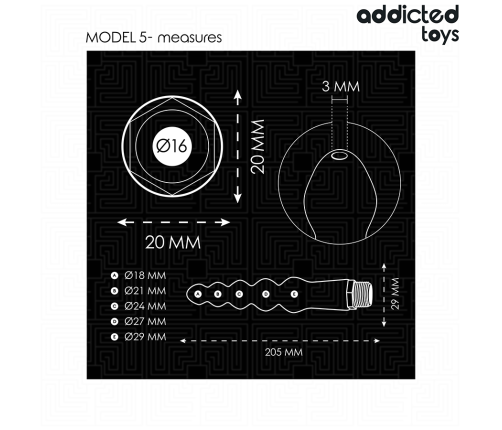 ADDICTED TOYS - ANAL CLEANER WITH UNIVERSAL ADAPTER MODEL 5