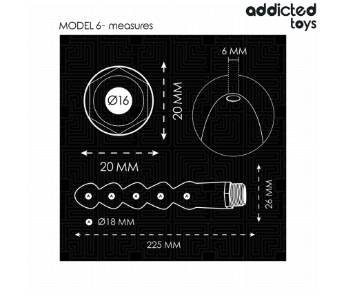 ADDICTED TOYS - ANAL CLEANER WITH UNIVERSAL ADAPTER MODEL 6
