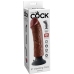 KING COCK - VIBRATING COCK BROWN 20.32 CM