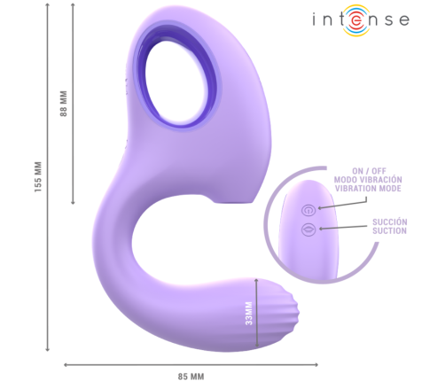 INTENSE - BAXTER VIBRATOR & STIMULATOR VIOLET