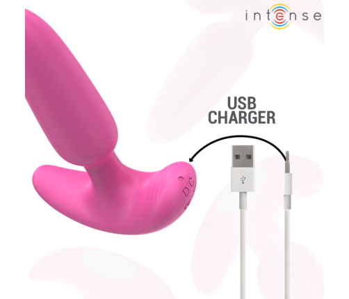 INTENSE - ROSS ANAL PLUG 10 VIBRATIONS PINK REMOTE CONTROL