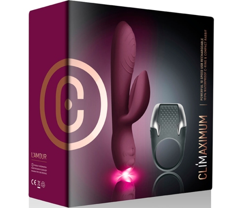 CLIMAXIMUM - LAMOUR KIT RABBIT VIBRATOR + LED COCK RING