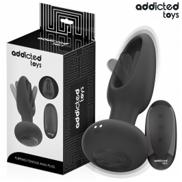 ADDICTED TOYS - ANAL PLUG WITH VIBRATING TONGUE AND REMOTE CONTROL ADDICTED TOYS - ANAL PLUG WITH VIBRATING TONGUE AND REMOTE CONTROL