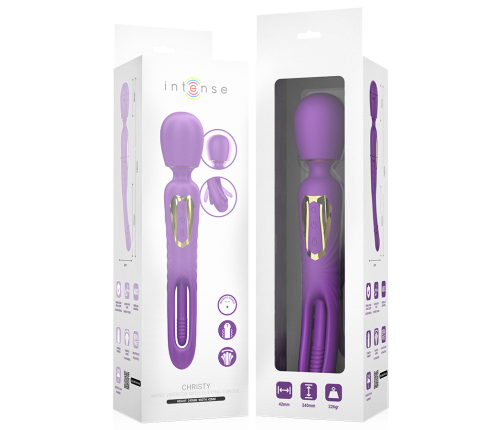 INTENSE - CHRISTY VIBRATING WAND WITH FLIPPING TONGUE
