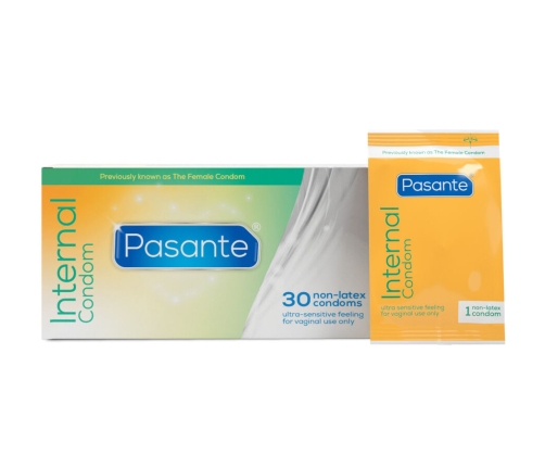 PASANTE - INTERNAL FEMALE CONDOMS BOX 30 UNITS