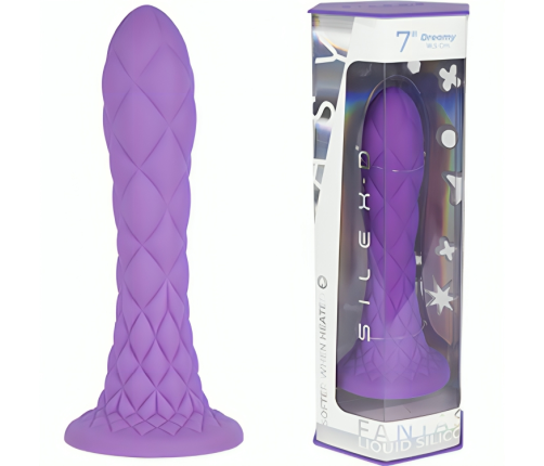 SILEXD - DREAMY DILDO FANTASY LIQUID SILICONE THERMOREACTIVE VIOLET 18.5 CM