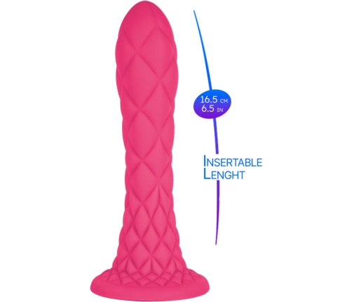 SILEXD - DREAMY DILDO FANTASY LIQUID SILICONE THERMOREACTIVE FUCHSIA 18.5 CM
