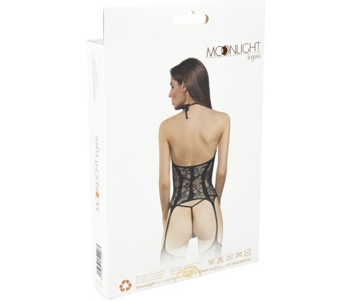 MOONLIGHT - MODEL 8 BODYSTOCKING BLACK ONE SIZE