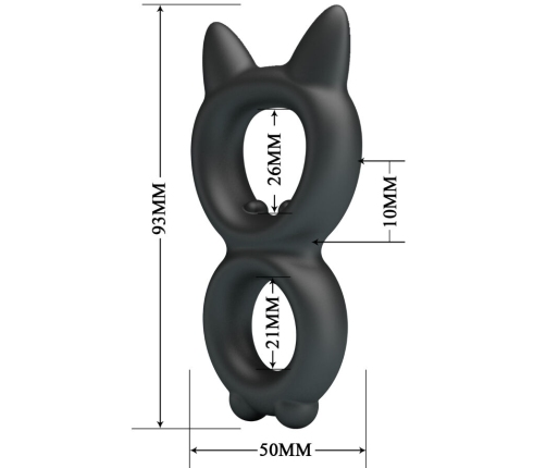 CRAZY BULL - TORAN ANILLO DOBLE SILICONA MODELO 20