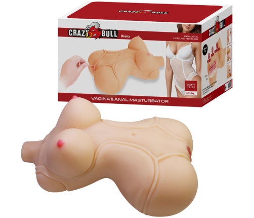 CRAZY BULL - DIANA REALISTIC FEMALE TORSO VAGINA AND ANAL 5 KG