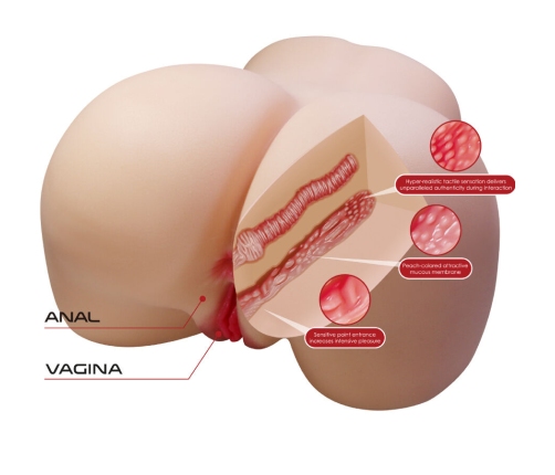 CRAZY BULL - JULIA REALISTIC FEMALE BUTT VAGINA AND ANAL 11 KG