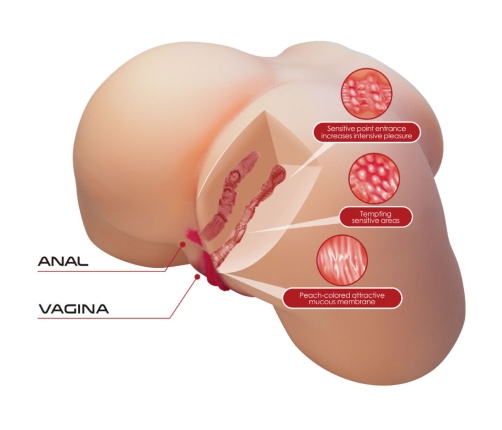 CRAZY BULL - OLIVIA REALISTIC FEMALE BUTT VAGINA AND ANAL 5.5 KG