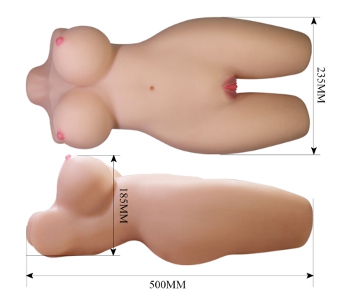 CRAZY BULL - MIA REALISTIC FEMALE TORSO VAGINA AND ANAL 8.5 KG