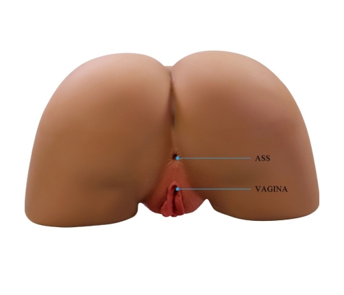 CRAZY BULL - GERIANN REALISTIC FEMALE BUTT VIBRATOR AND SUCKER WITH SOUND 5.5 KG