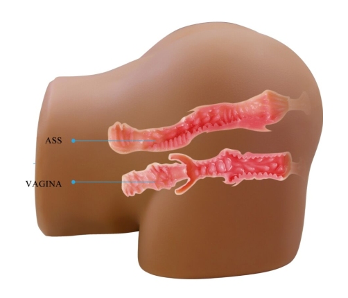 CRAZY BULL - GERIANN REALISTIC FEMALE BUTT VIBRATOR AND SUCKER WITH SOUND 5.5 KG