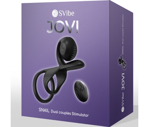 SNAIL VIBE - JOVI COUPLES RING REMOTE CONTROL BLACK