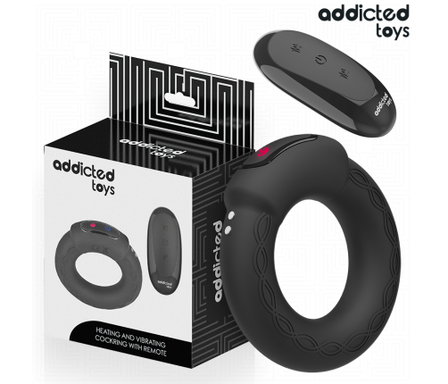 ADDICTED TOYS - HEATING EFFECT VIBRATING COCK RING REMOTE CONTROL