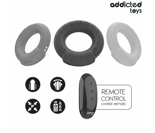 ADDICTED TOYS - HEATING EFFECT VIBRATING COCK RING REMOTE CONTROL