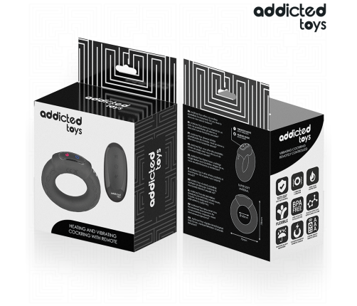 ADDICTED TOYS - HEATING EFFECT VIBRATING COCK RING REMOTE CONTROL